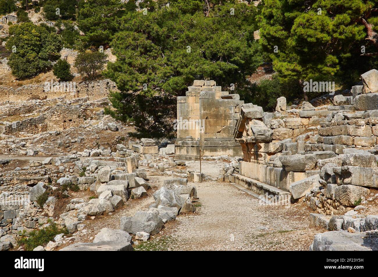 Alte lykische Stadt Arykand Stockfoto