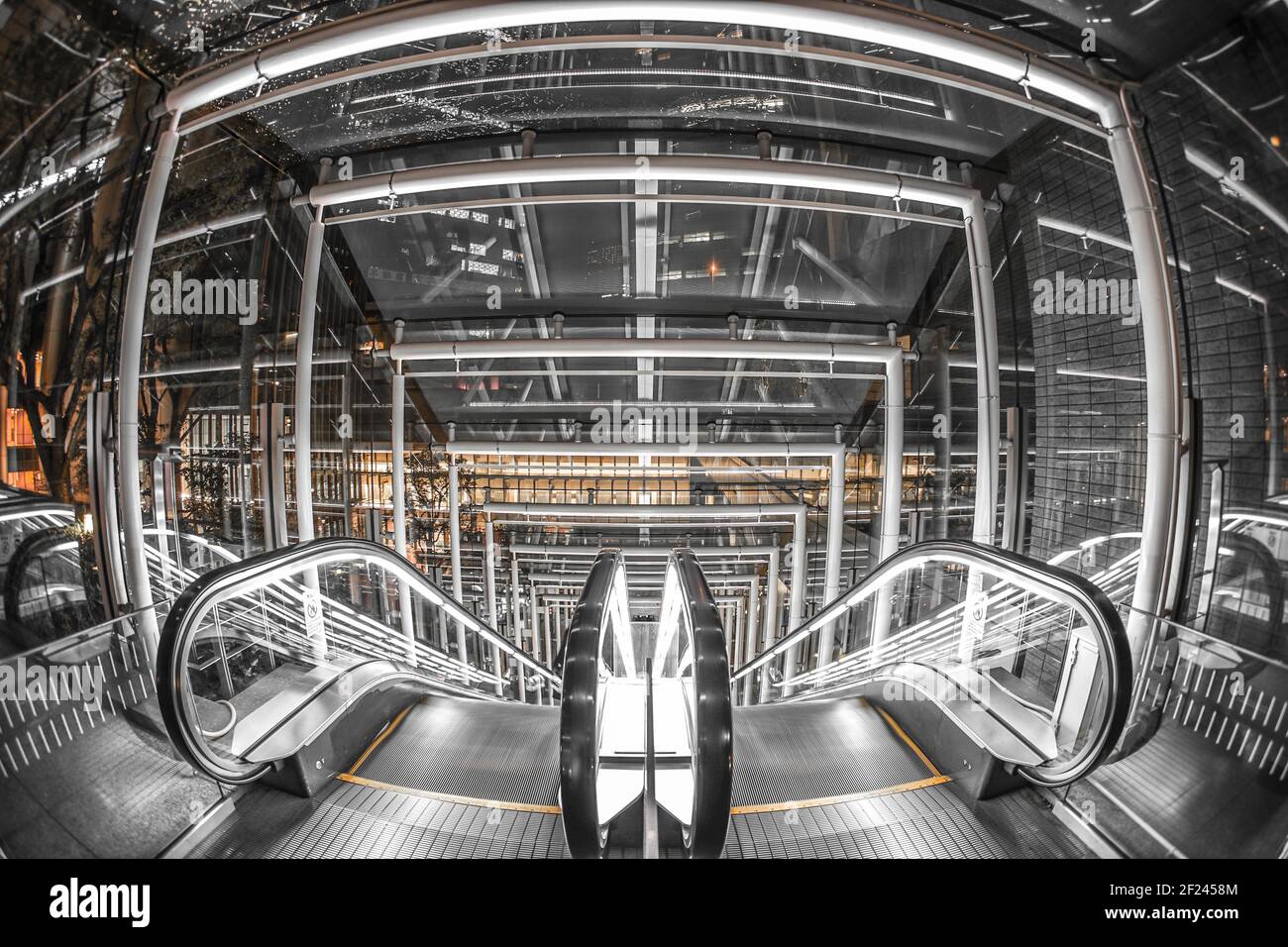 Abbildung der Rolltreppe Stockfoto