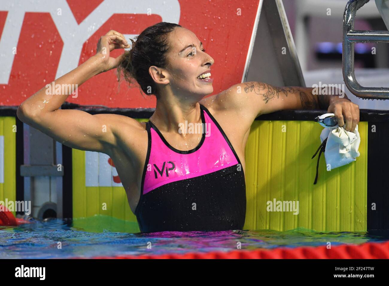 Fantine Lesaffre (FRA) tritt an und gewinnt auf der 200m Medley der Frauen während des Swimming French Championships Short Course 2018, bei Piscine Olympique Antigone, in Montpellier, Frankreich, am 15. Bis 18. November 2018 - Photo Stephane Kempinaire / KMSP / DPPI Stockfoto