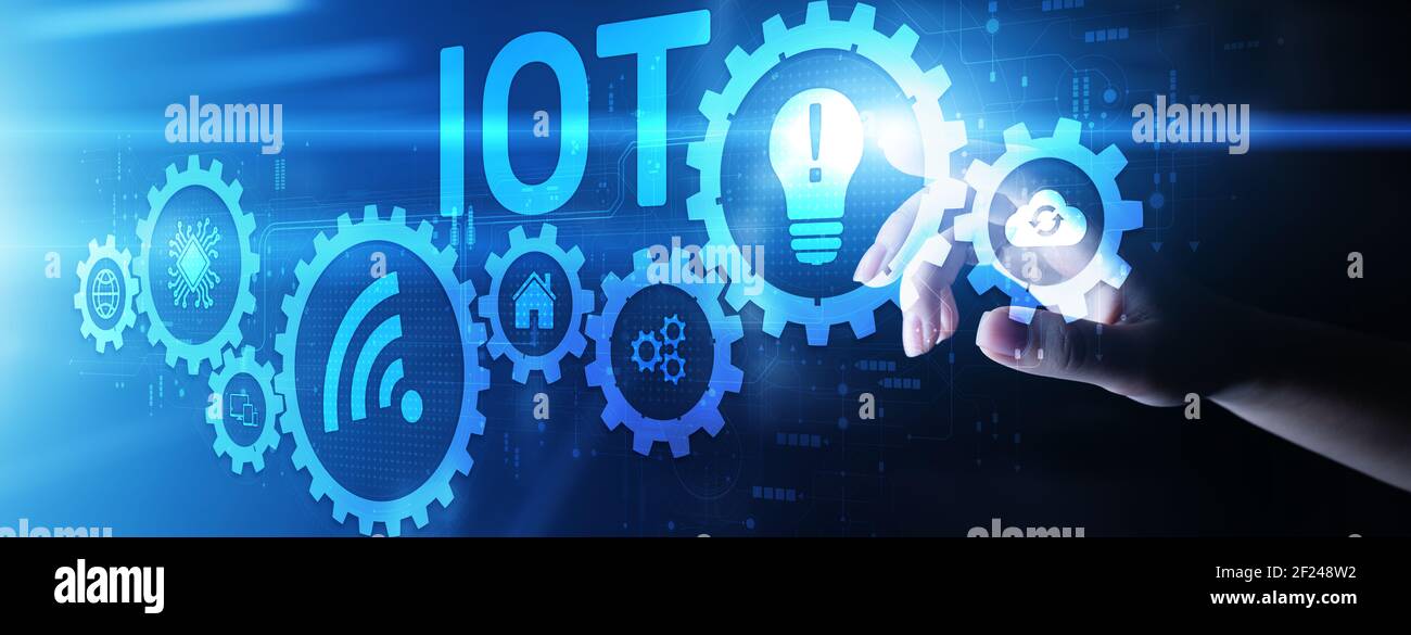 IOT Internet of Things Digitale Transformation Disruption Information und Kommunikation Technologiekonzept Stockfoto