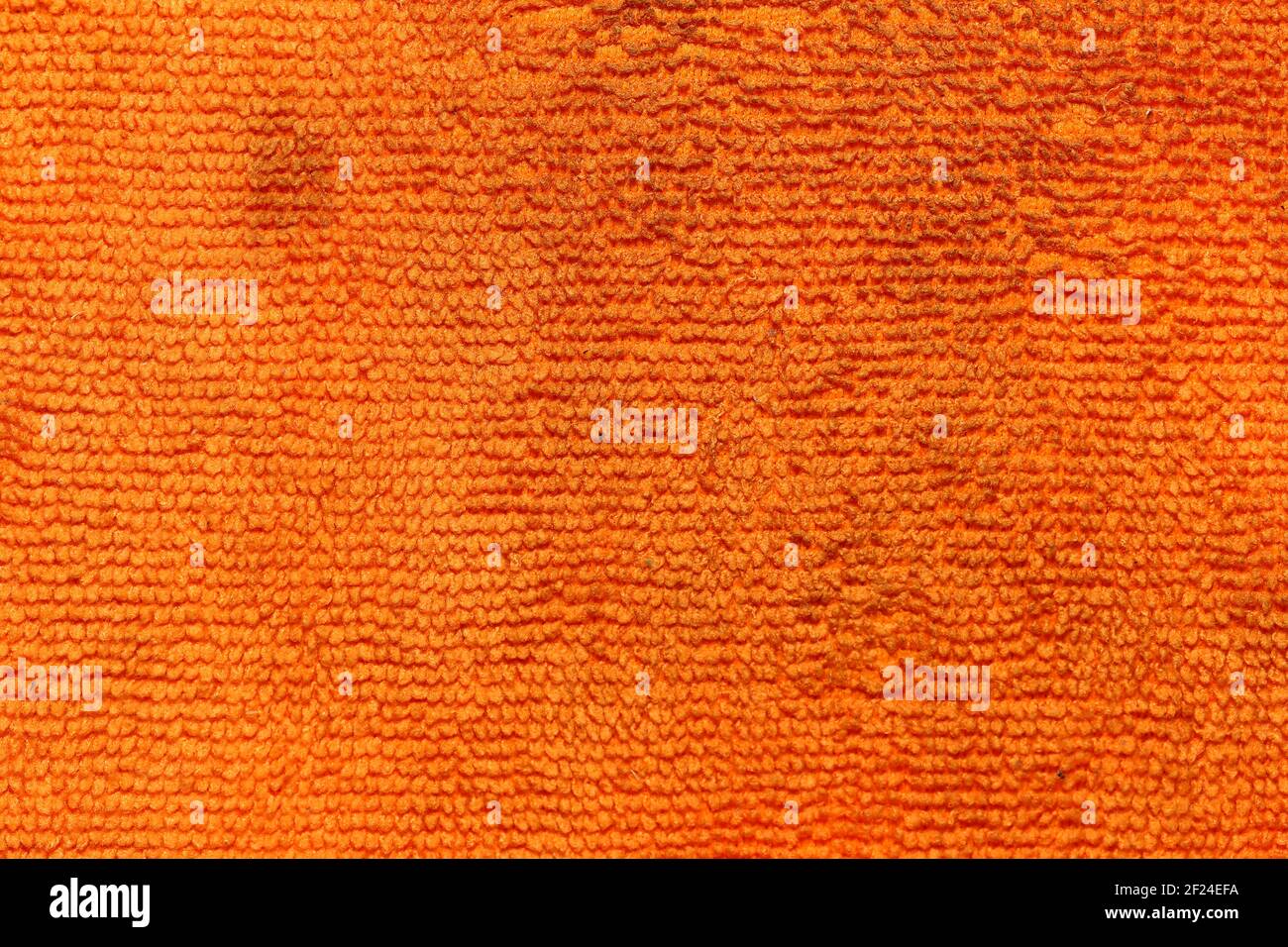 Orange Handtuch Textur Nahaufnahme Hintergrund Stockfoto