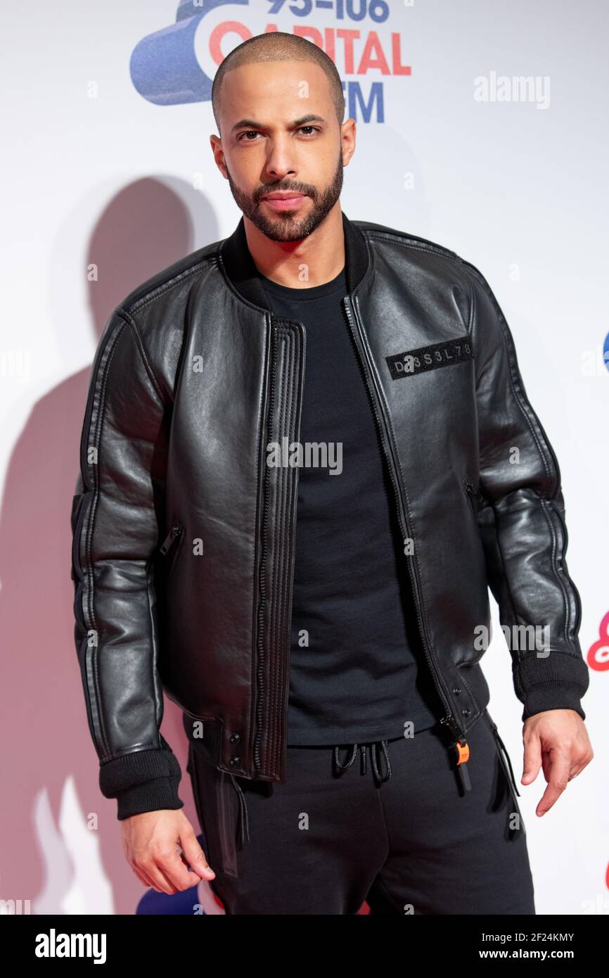 London, Großbritannien. 9th Dezember 2018. Marvin Humes am zweiten Tag des Capital's Jingle Bell Ball 2018 mit Coca-Cola in der O2 Arena, London Stockfoto