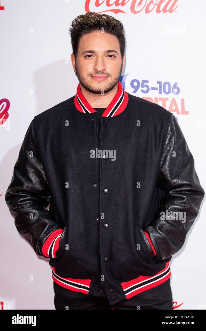 London, Großbritannien. 8th Dezember 2018. Jonas Blue am ersten Tag des Capital's Jingle Bell Ball 2018 mit Coca-Cola in der O2 Arena, London Stockfoto