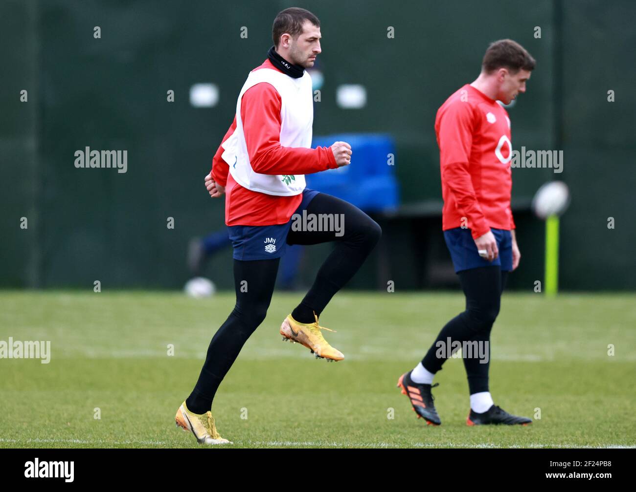 Englands Jonny May während einer Trainingseinheit im Lensbury Hotel, Teddington. Bilddatum: Mittwoch, 10. März 2021. Stockfoto