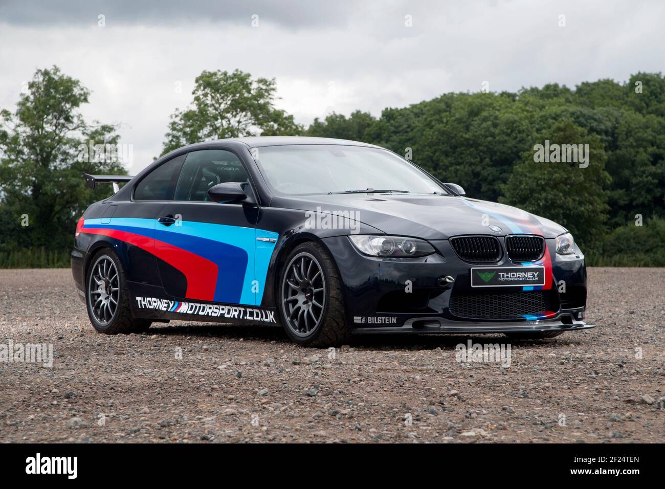 BMW E92 Shape M3 Hochleistungs-Coupé Stockfoto