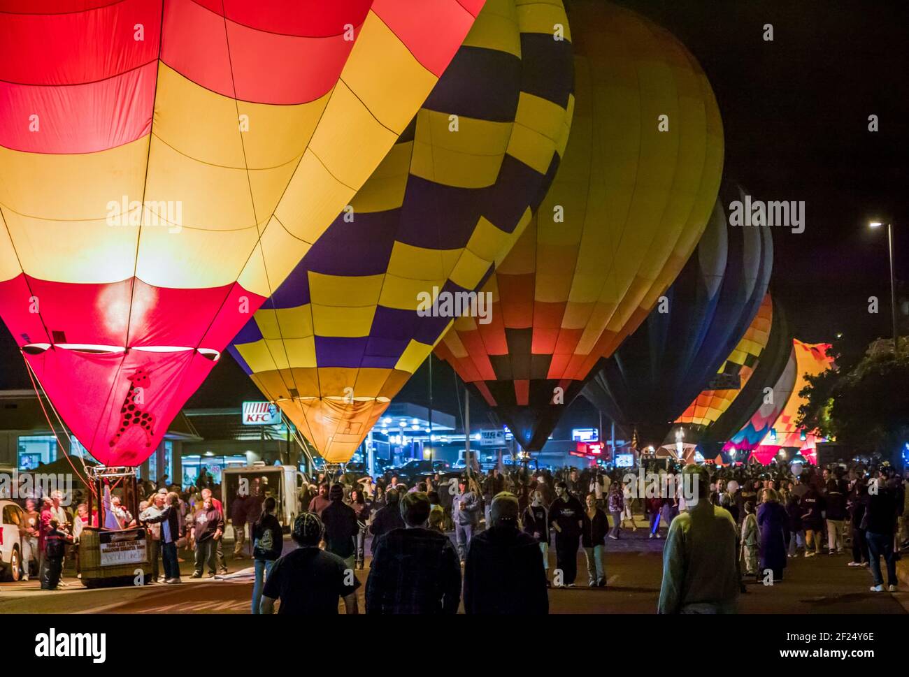 Seite und Lake Powell jährliche Ballon-Regatta Stockfoto