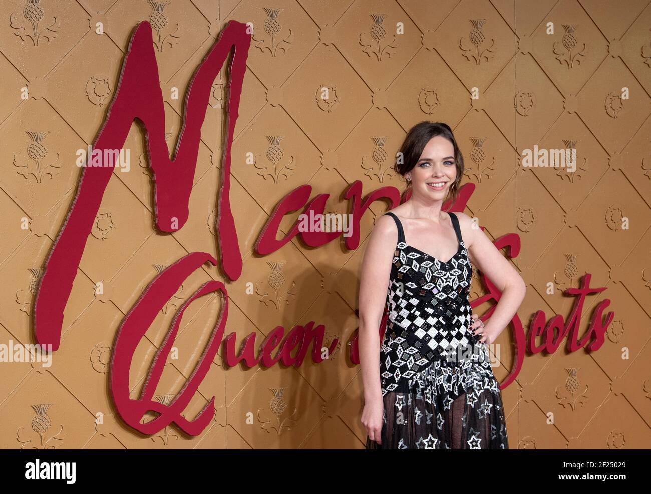 London, Großbritannien. 11th Dezember 2018. Eileen O'Higgins bei der Filmpremiere von 'Mary Queen of Scots', Arrivals, London, Großbritannien. Stockfoto