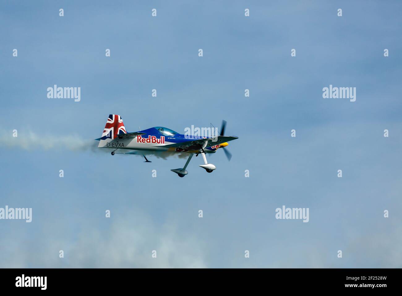 Red Bull Matador auf Airbourne Stockfoto