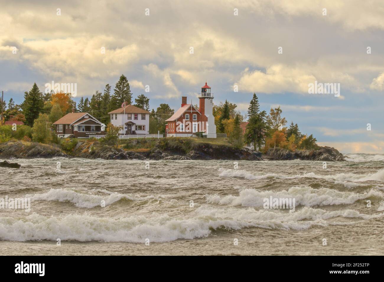 Eagle Harbor Leuchtturm, Michigan Stockfoto