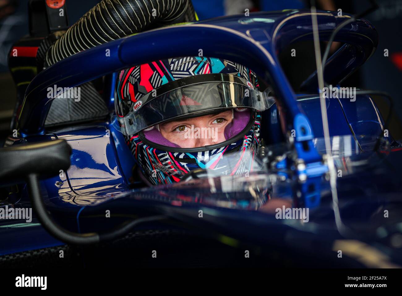Ticktum Dan (gbr), Carlin, Dallara F2, Portrait während des Vorsaison-Tests der FIA Formel 2 2021 vom 8. Bis 10. März 2021 auf dem Bahrain International Circuit, in Sakhir, Bahrain - Foto Sebastiaan Rozendaal / Dutch Photo Agency / DPPI / LiveMedia Stockfoto