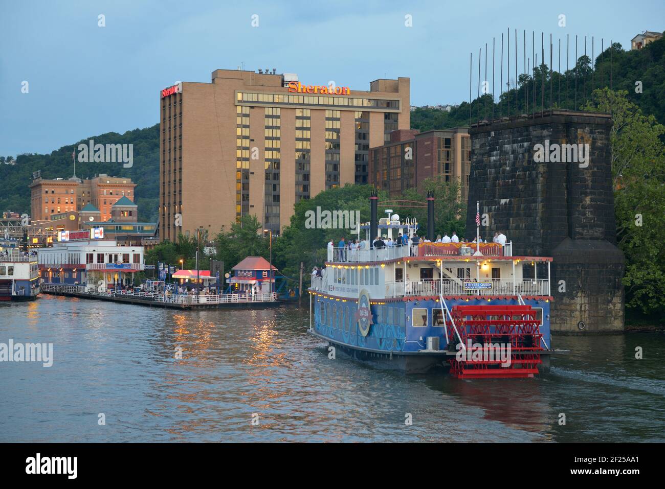 Gateway Clipper Fleet, Three Rivers Queen, Pittsburgh, Pennsylvania Stockfoto