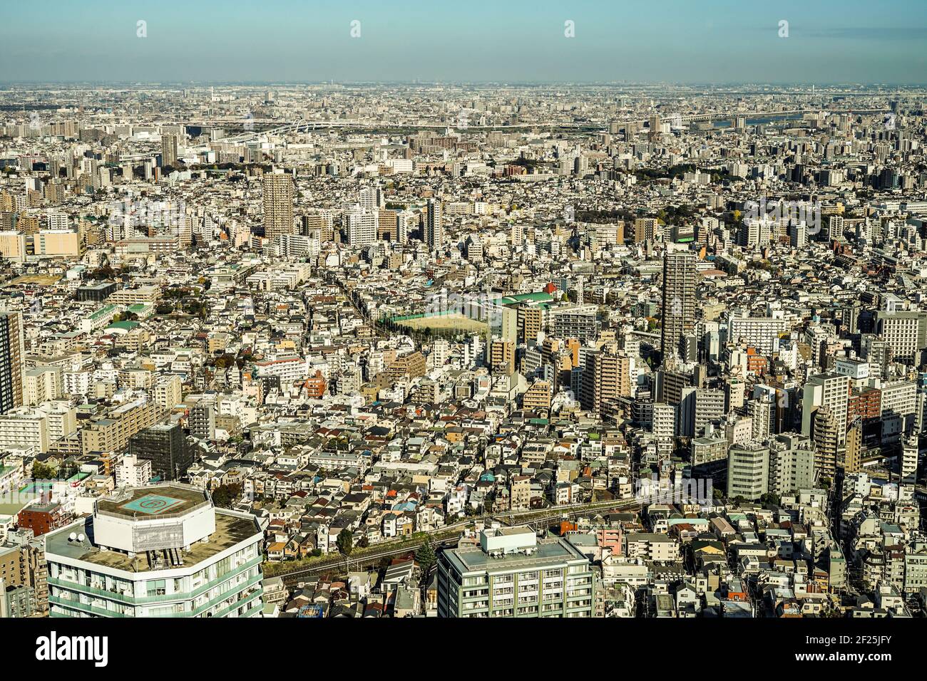 Skyline von Tokio vom Observatorium Sunshine aus gesehen 60 Stockfoto