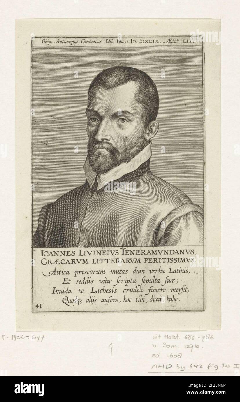 Porträt von Jan Lievens; Ioannes Livineivs Teneramvndanvs; Porträts berühmter niederländischer und flämischer Gelehrter; Illustration Galliae Belgicae Scriptorum icones et elogi.Porträt von Jan Lievens, Cannun aus Antwerpen. Büste nach links. Der Druck hat eine lateinische Oberseite und Bildunterschrift und ist Teil einer Reihe berühmter niederländischer und flämischer Gelehrter. Stockfoto Porträt von Jan Lievens; Ioannes Livineivs Teneramvndanvs; Porträts berühmter niederländischer und flämischer Gelehrter; Illustration Galliae Belgicae Scriptorum icones et elogi.Porträt von Jan Lievens, Cannun aus Antwerpen. Büste nach links. Der Druck hat eine lateinische Oberseite und Bildunterschrift und ist Teil einer Reihe berühmter niederländischer und flämischer Gelehrter. Stockfoto