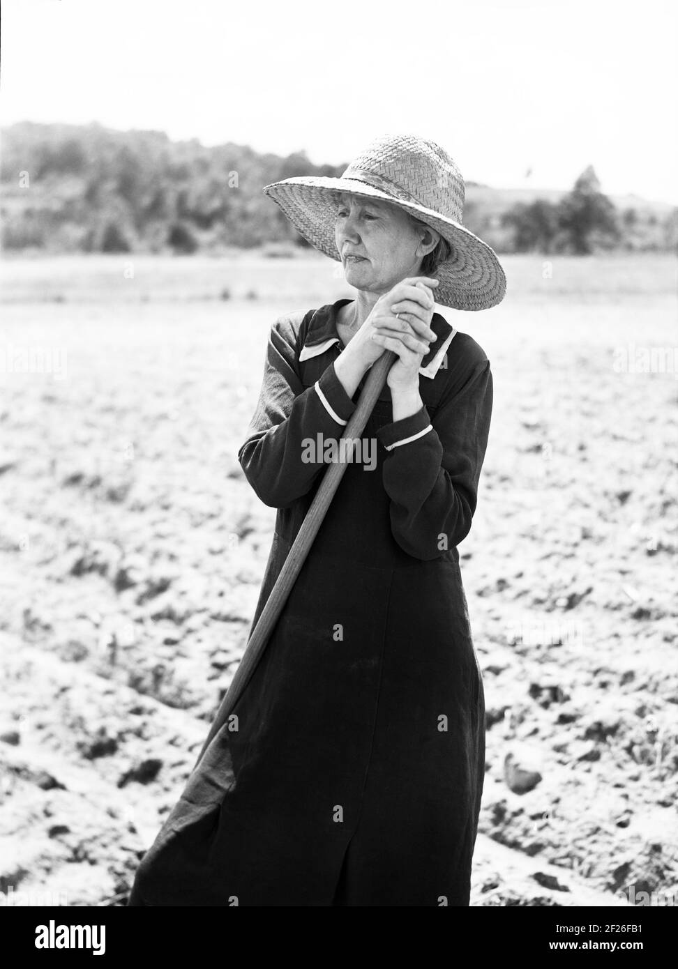 Frau Jones, Ehefrau von Tenant Farmer, in der Nähe von Farrington, Orange County, North Carolina, USA, Jack Delano, U.S. Farm Security Administration, Mai 1940 Stockfoto