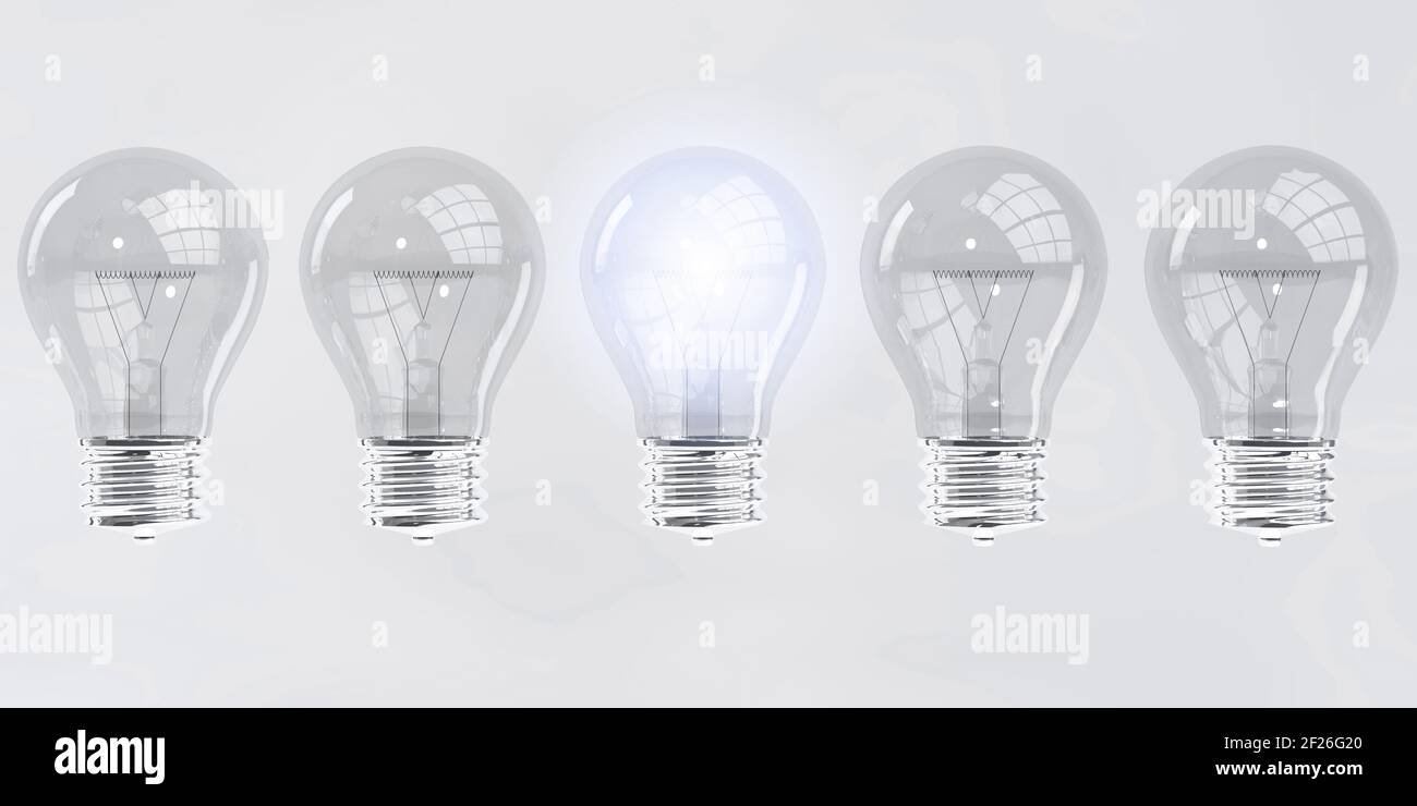 Glühbirne-Idee Stockfoto