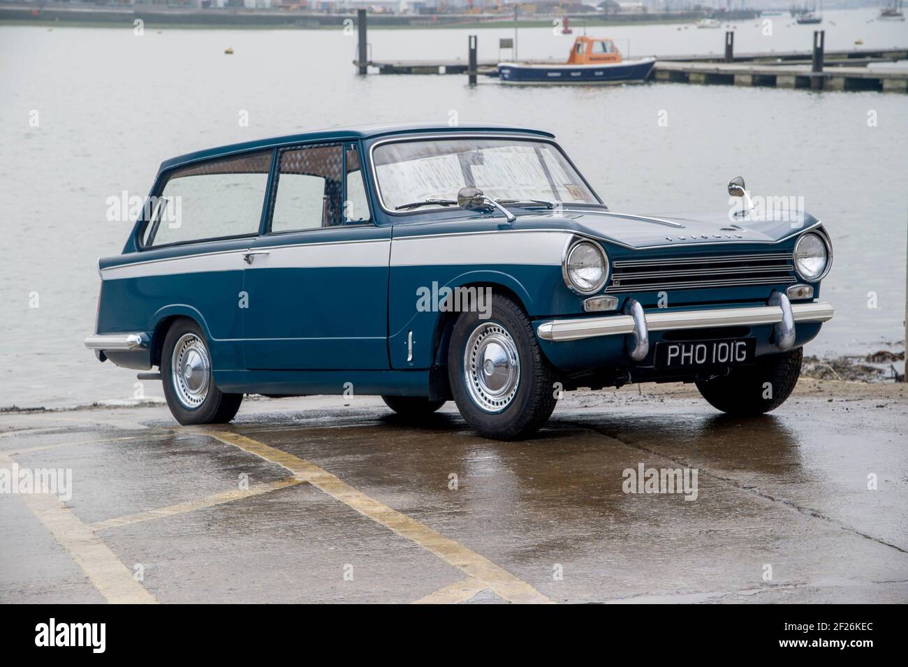 1968 Triumph Herald Estate, klassischer britischer Familienwagen Stockfoto