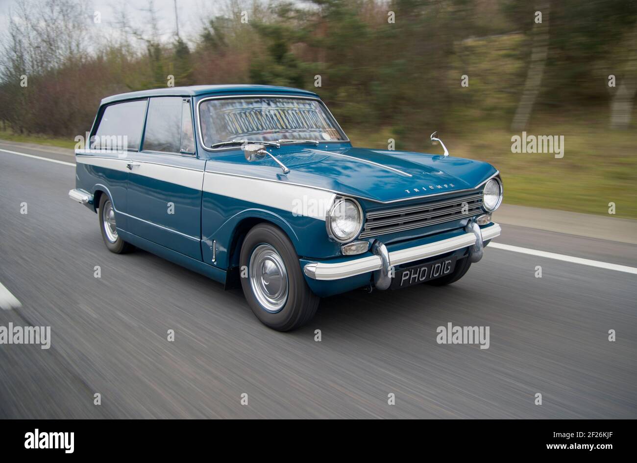 1968 Triumph Herald Estate, klassischer britischer Familienwagen Stockfoto