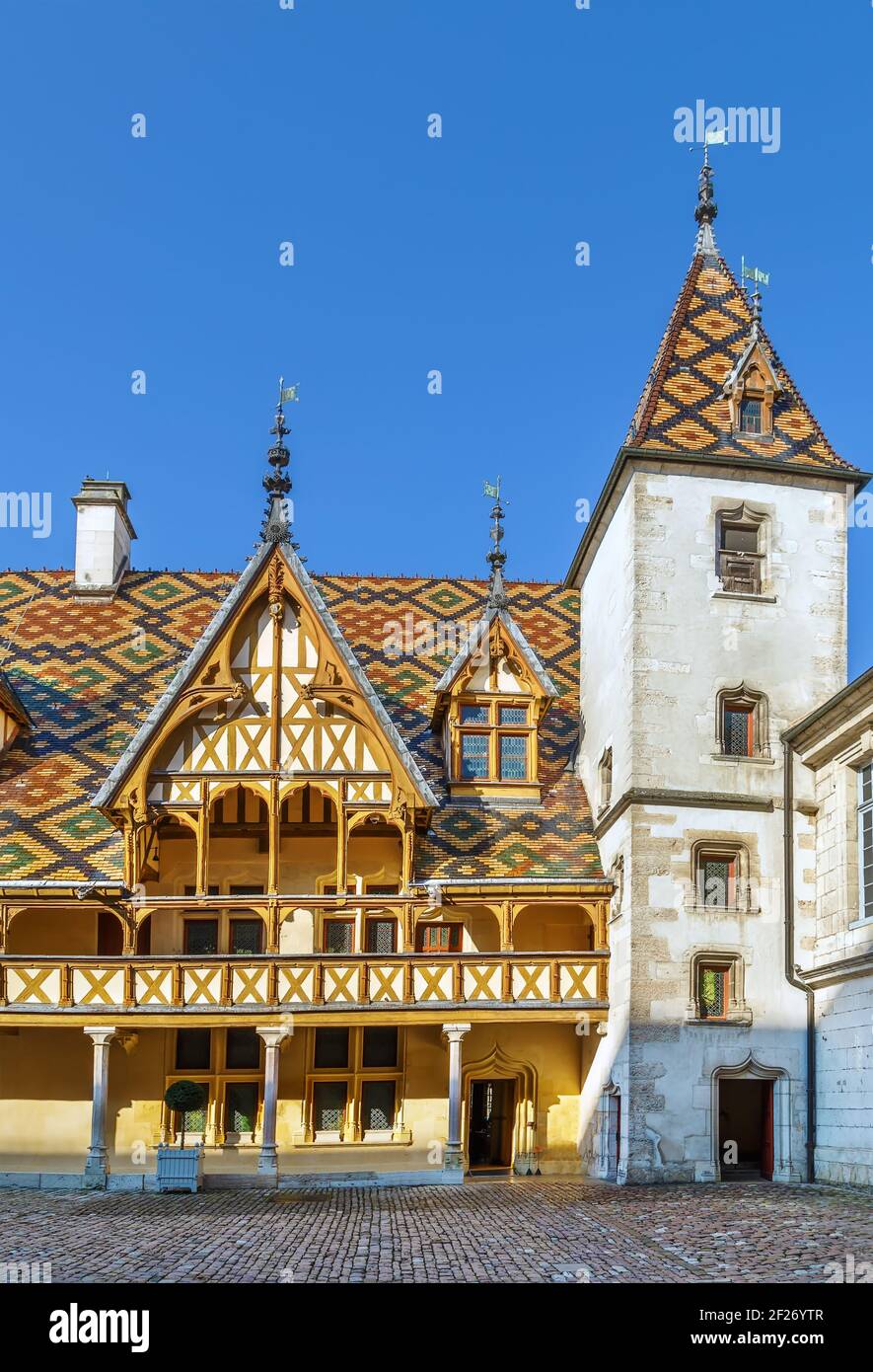 Hospices de Beaune in Beaune, Frankreich Stockfoto