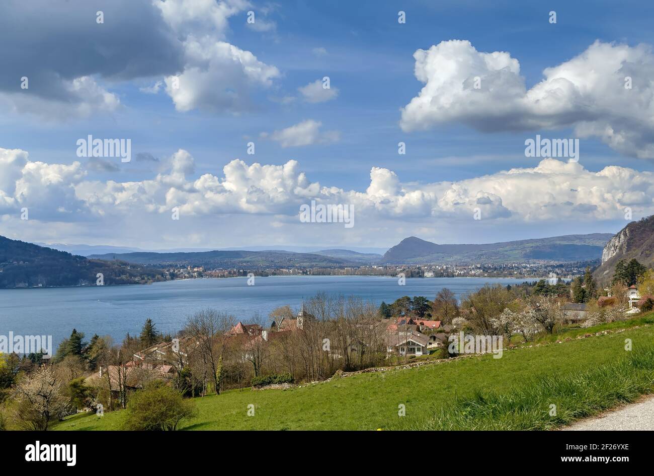 Lac d ' Annecy, Frankreich Stockfoto