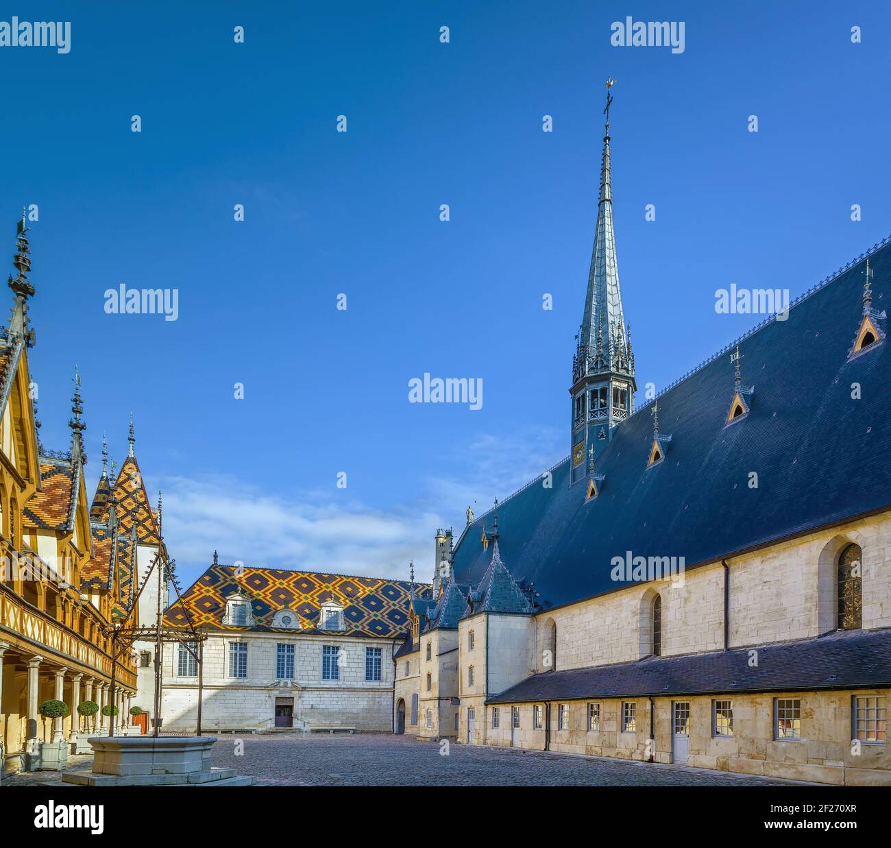 Hospices de Beaune in Beaune, Frankreich Stockfoto