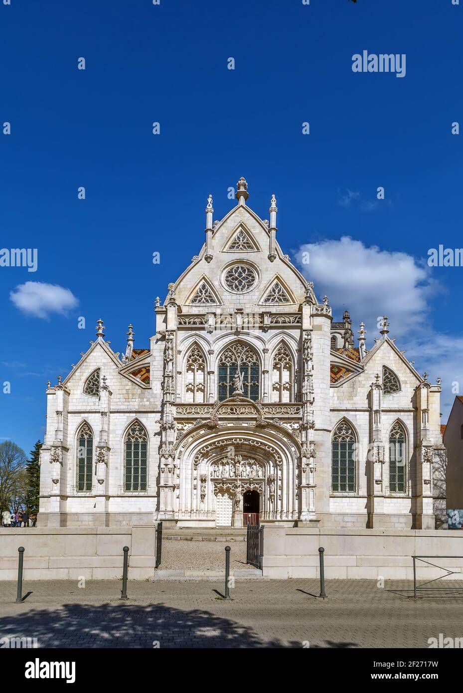 Königliches Kloster von Brou, Bourg-en-Bresse, Frankreich Stockfoto