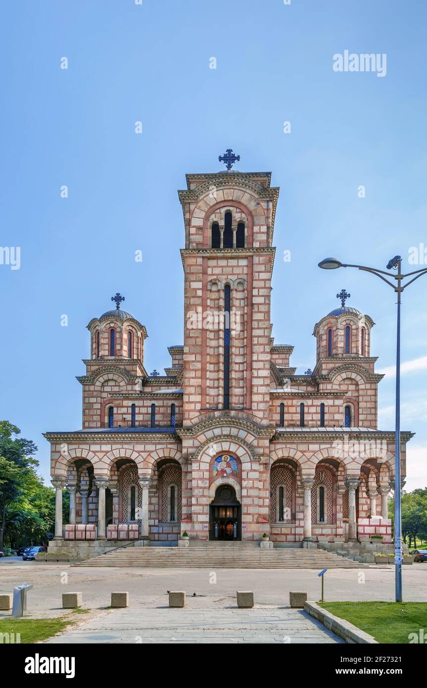 St. Mark Kirche, Belgrad, Serbien Stockfoto