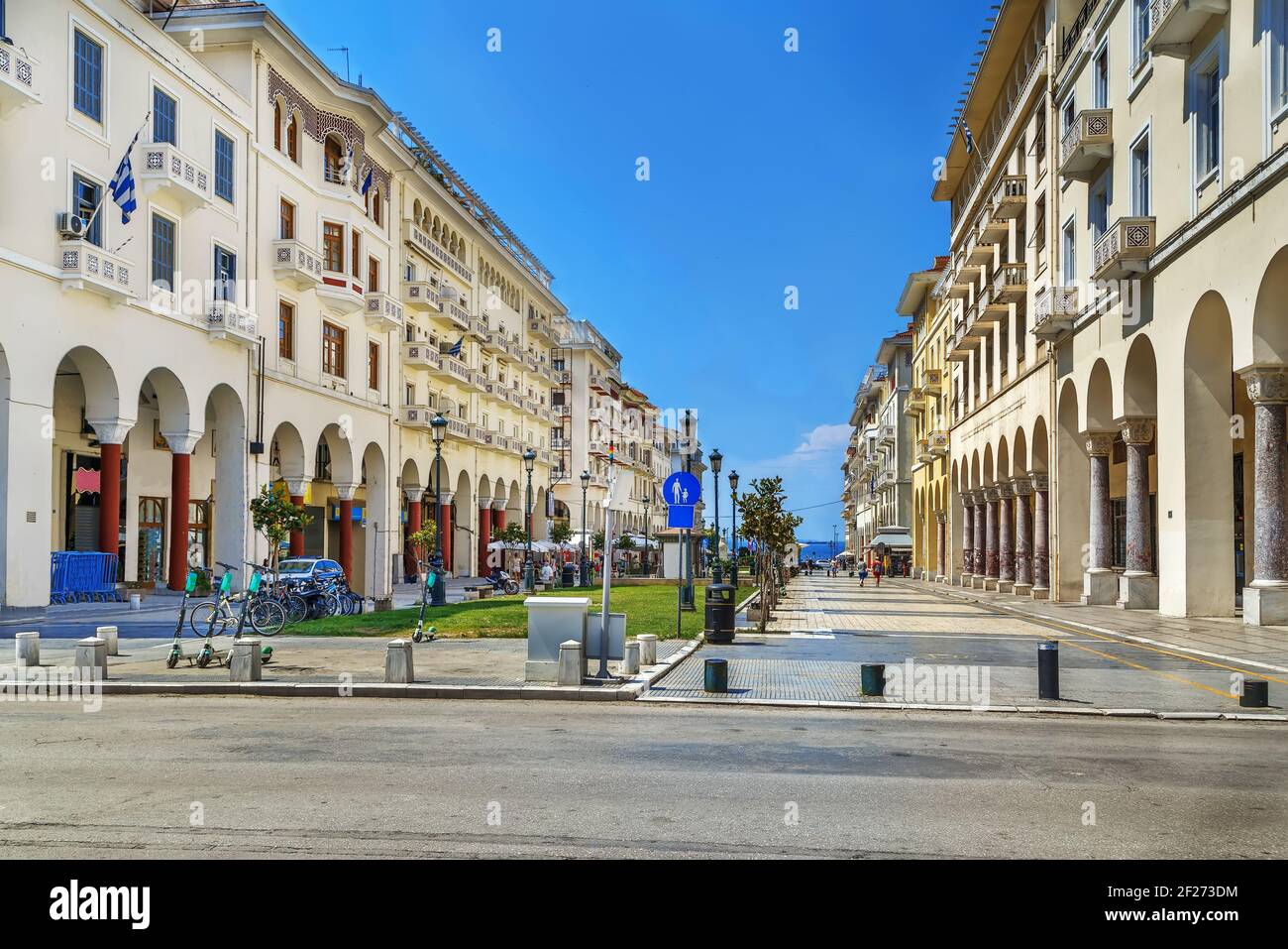 Aristotelous Street, Thessaloniki, Griechenland Stockfoto