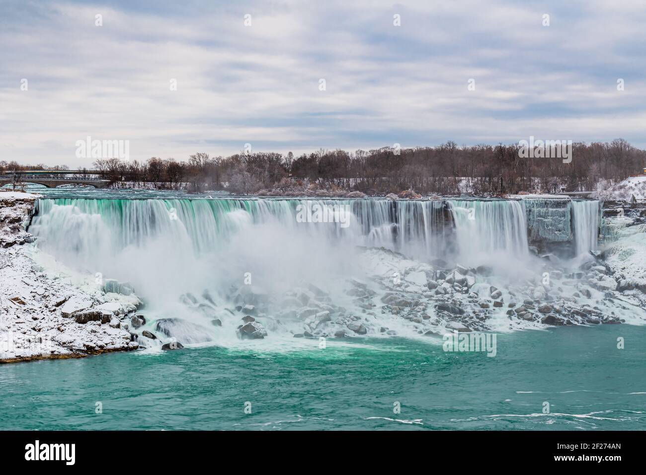 Niagara Falls Ontario Kanada im Winter Stockfoto