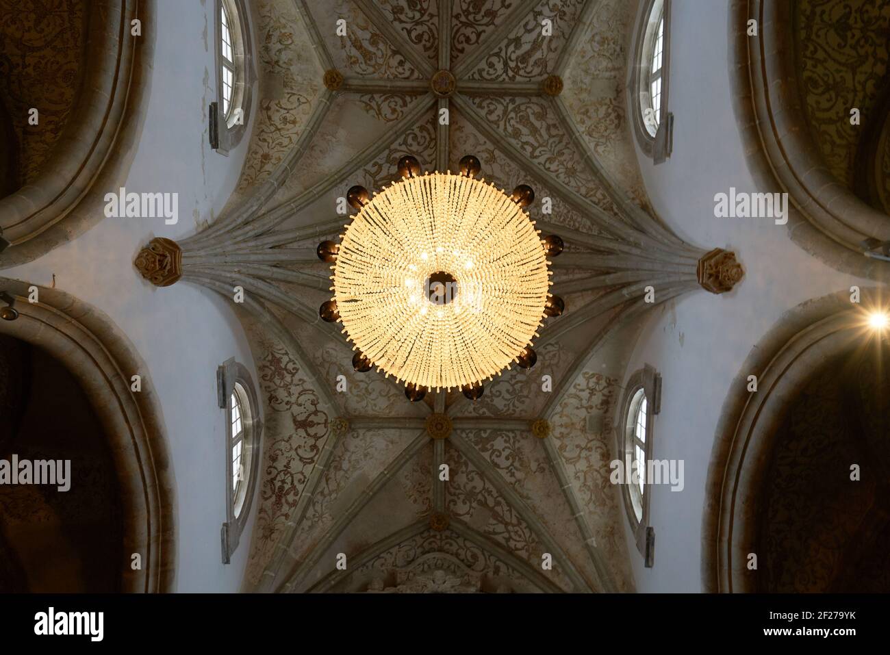 Unsere Dame der Annahme innerhalb der Decke der Kirche in Elvas, Portugal Stockfoto