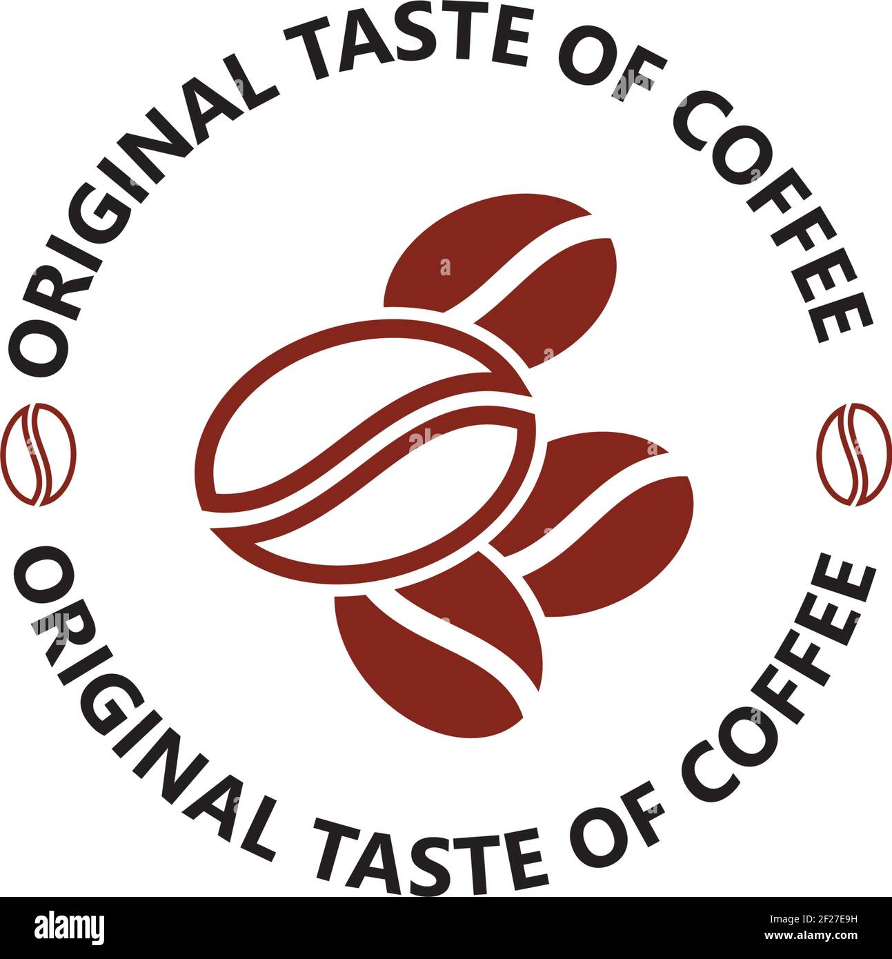 Kaffeebohnen Logo Vorlage Vektor Symbol Design Stock Vektorgrafik Alamy