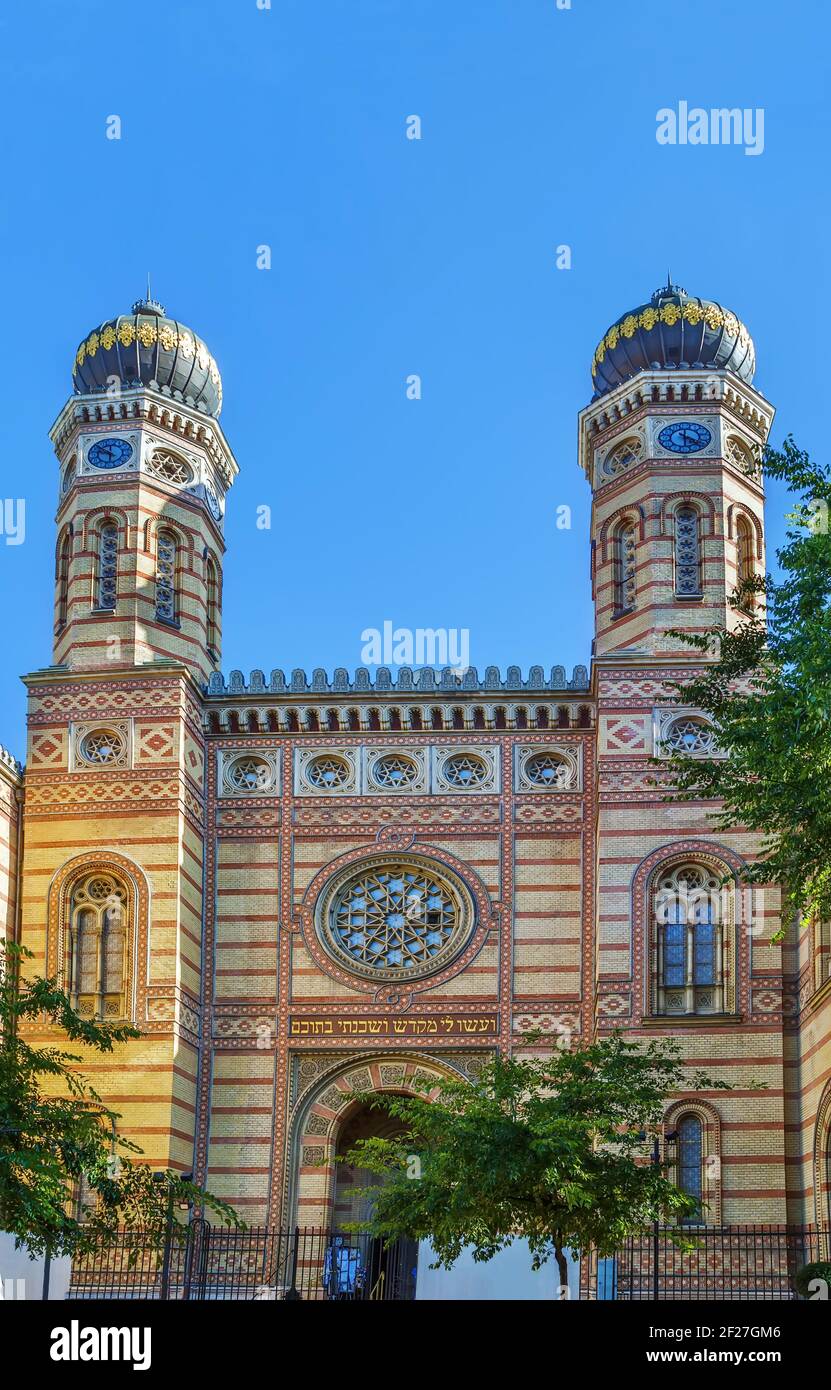 Große Synagoge, Budapest, Ungarn Stockfoto
