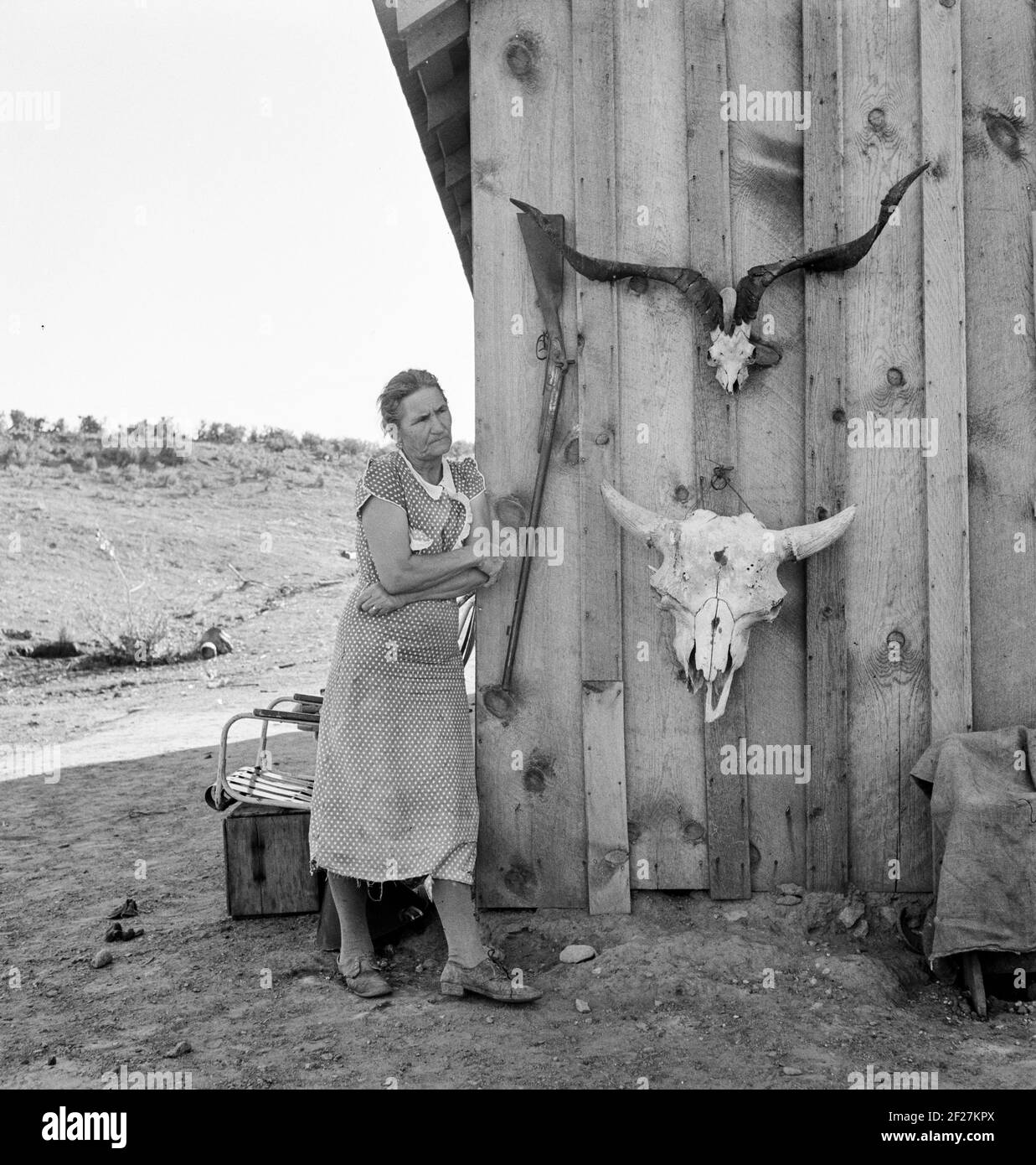 Frau Sam Cates, Ehefrau von Cow Hollow Farmer. Malheur County, Oregon . Oktober 1939. Foto von Dorothea lange Stockfoto