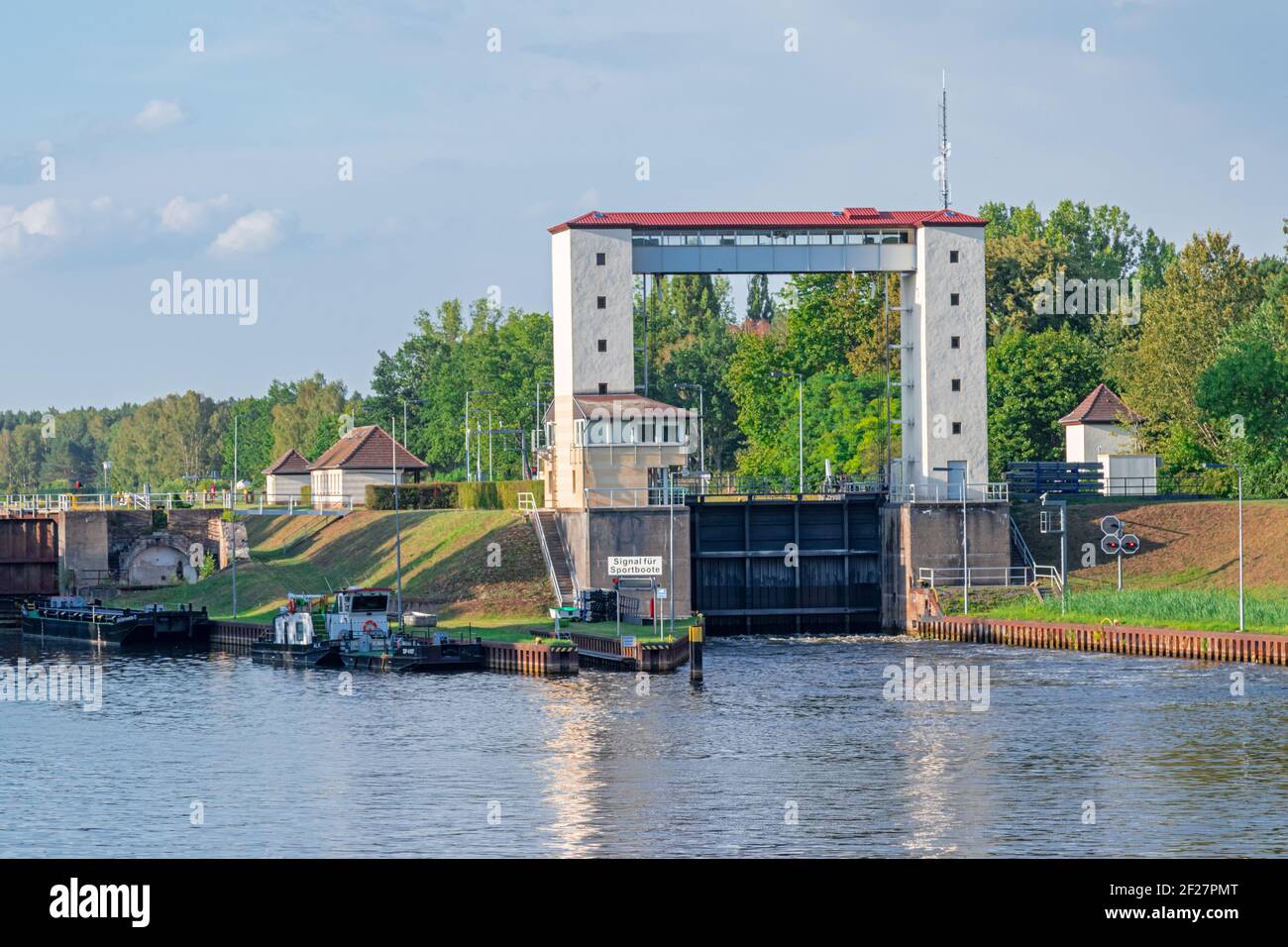 Schiffsschloss Stockfoto