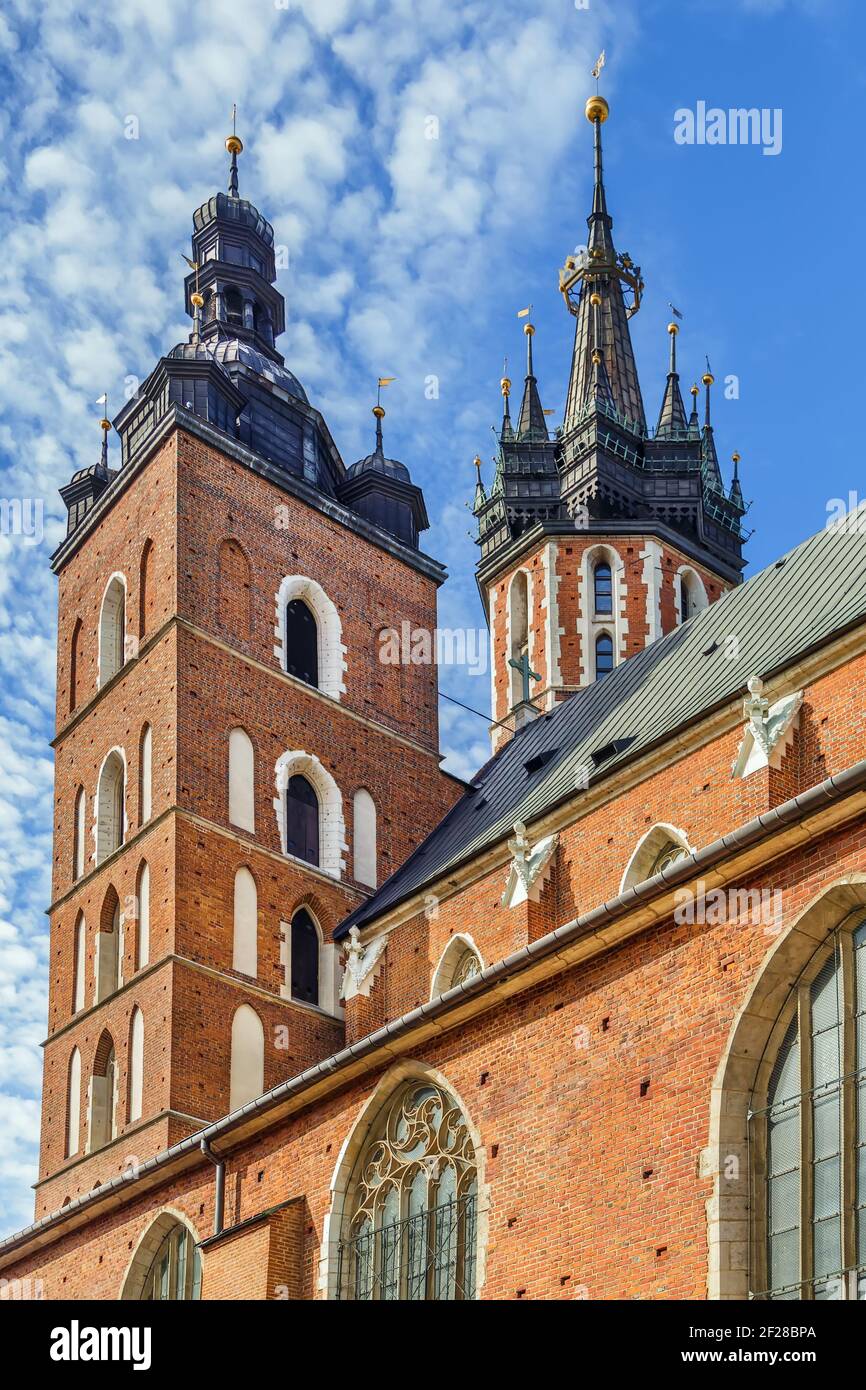 Marienkirche in Krakau, Polen Stockfoto