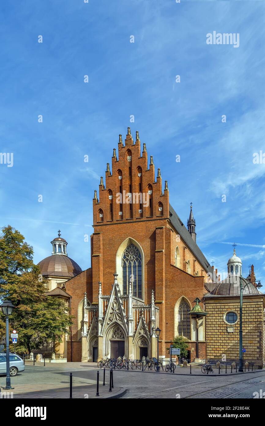 Basilika der Heiligen Dreifaltigkeit, Krakau, Polen Stockfoto