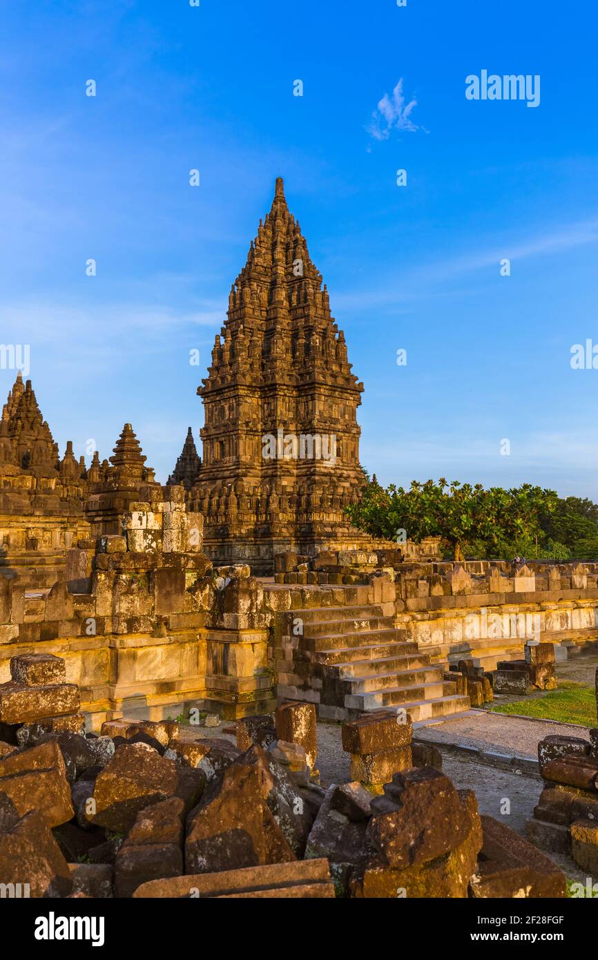 Prambanan Tempel in der Nähe von Yogyakarta auf der Insel Java - Indonesien Stockfoto