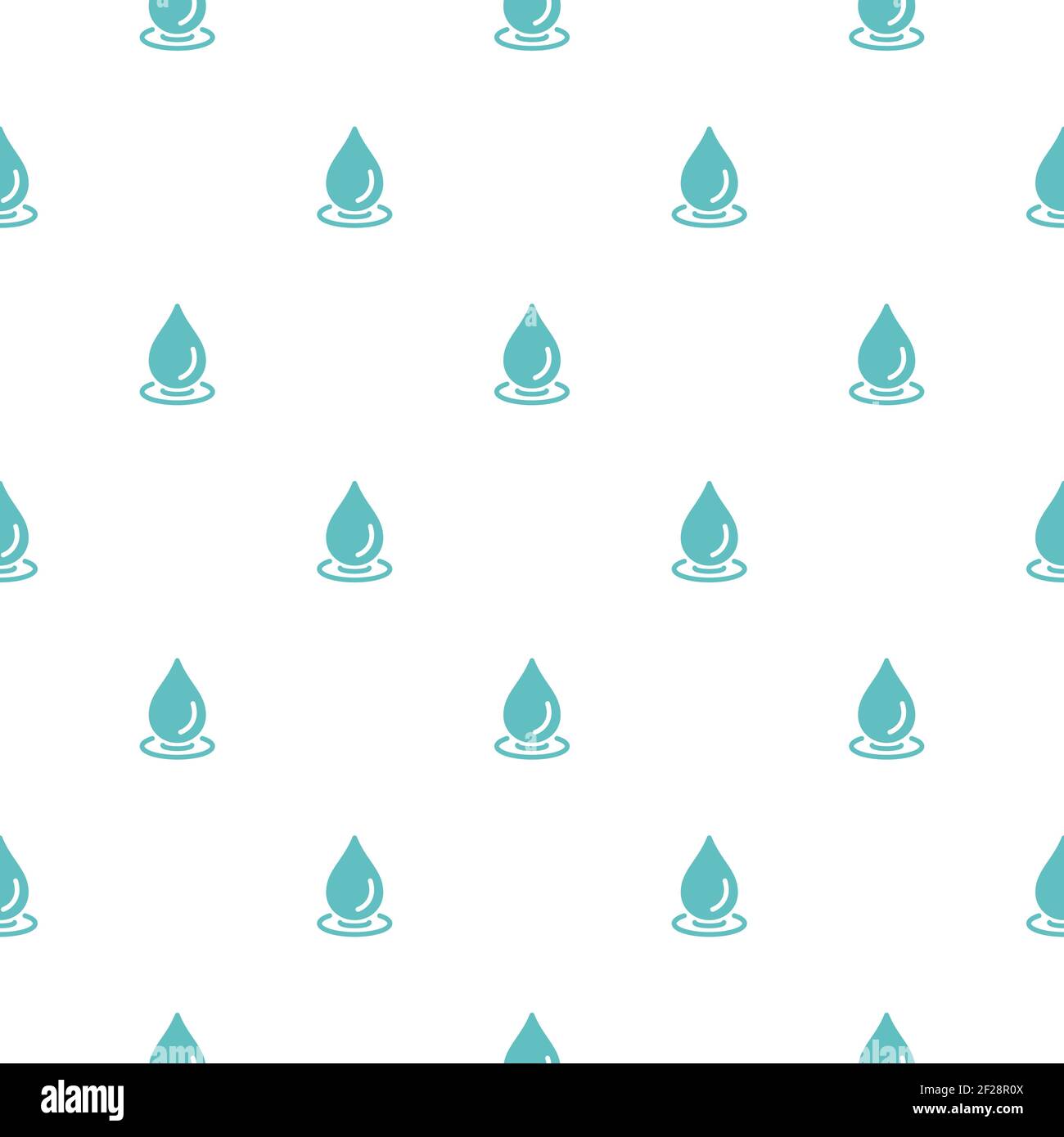 Nahtloses Ornament Mit Blauen Wassertropfen Auf Weissem Hintergrund Natur Flussigkeit Regenmuster Vektorgrafik Cartoon Regen Wetter Tapete Regnerisch Stock Vektorgrafik Alamy