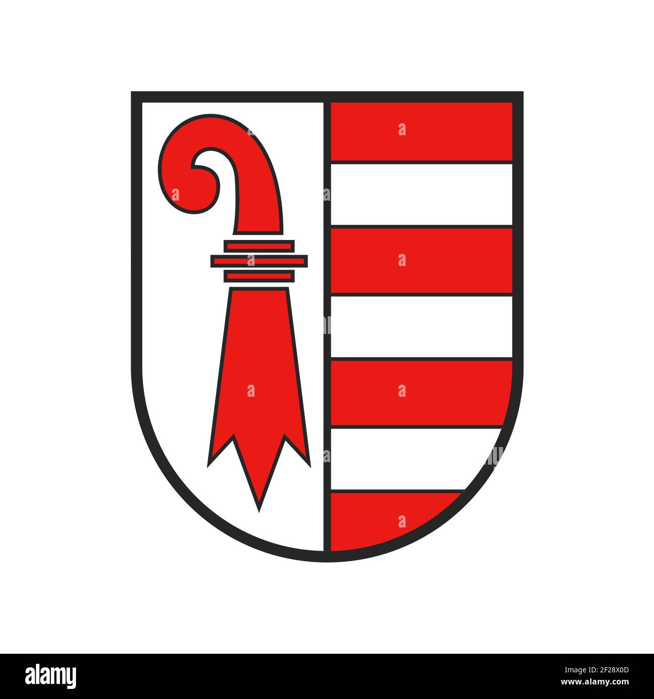 Schweiz, Schweizer Kanton Flagge Wappen Schild Schild, Vektor Wappen