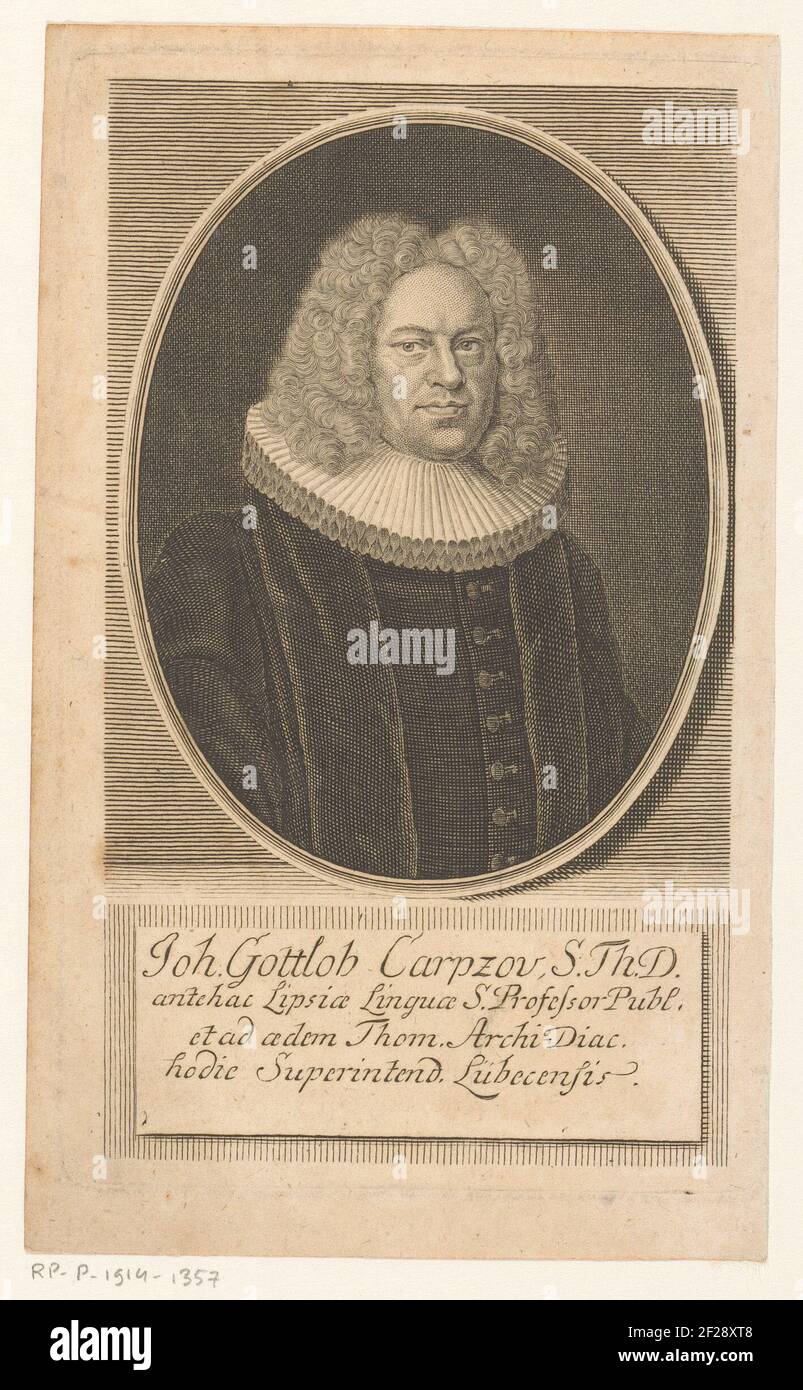 Porträt von Johann Gottlob Carpzov .. Stockfoto