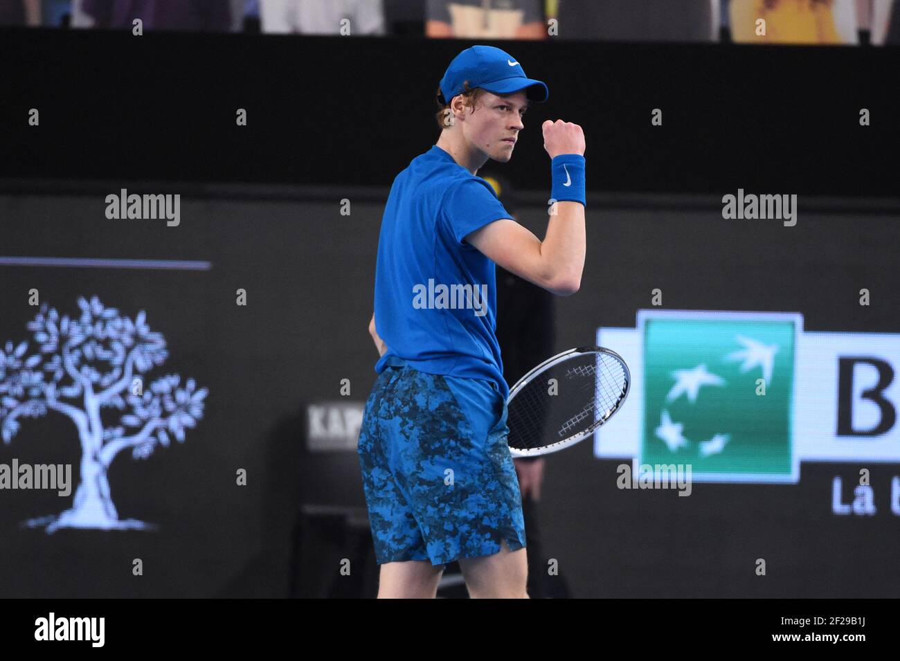 Jannik Sinner Ita Bei Seinem Zweiten Spielrunde Bei Den Open 13 Provence In Marseille Sudfrankreich Am 10 Marz 2021 Foto Von Corinne Dubreuil Abacapress Com Stockfotografie Alamy