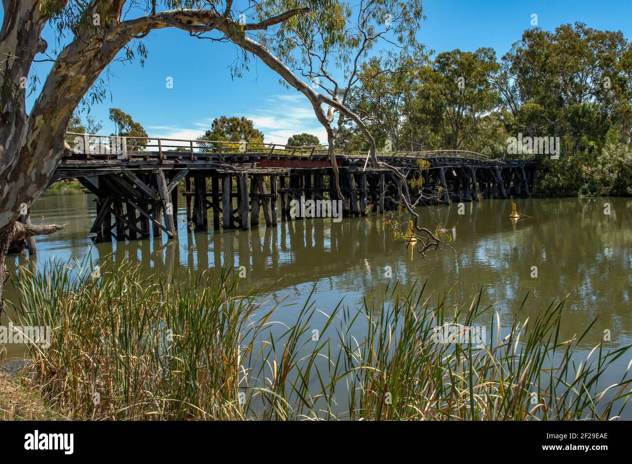 Chinamans Bridge, in der Nähe von Nagambie, Victoria, Australien Stockfoto