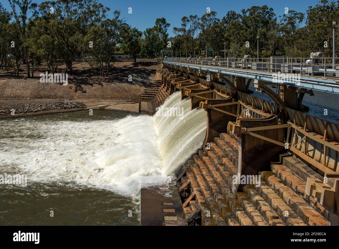 Goulburn Weir, in der Nähe von Nagambie, Victoria, Australien Stockfoto