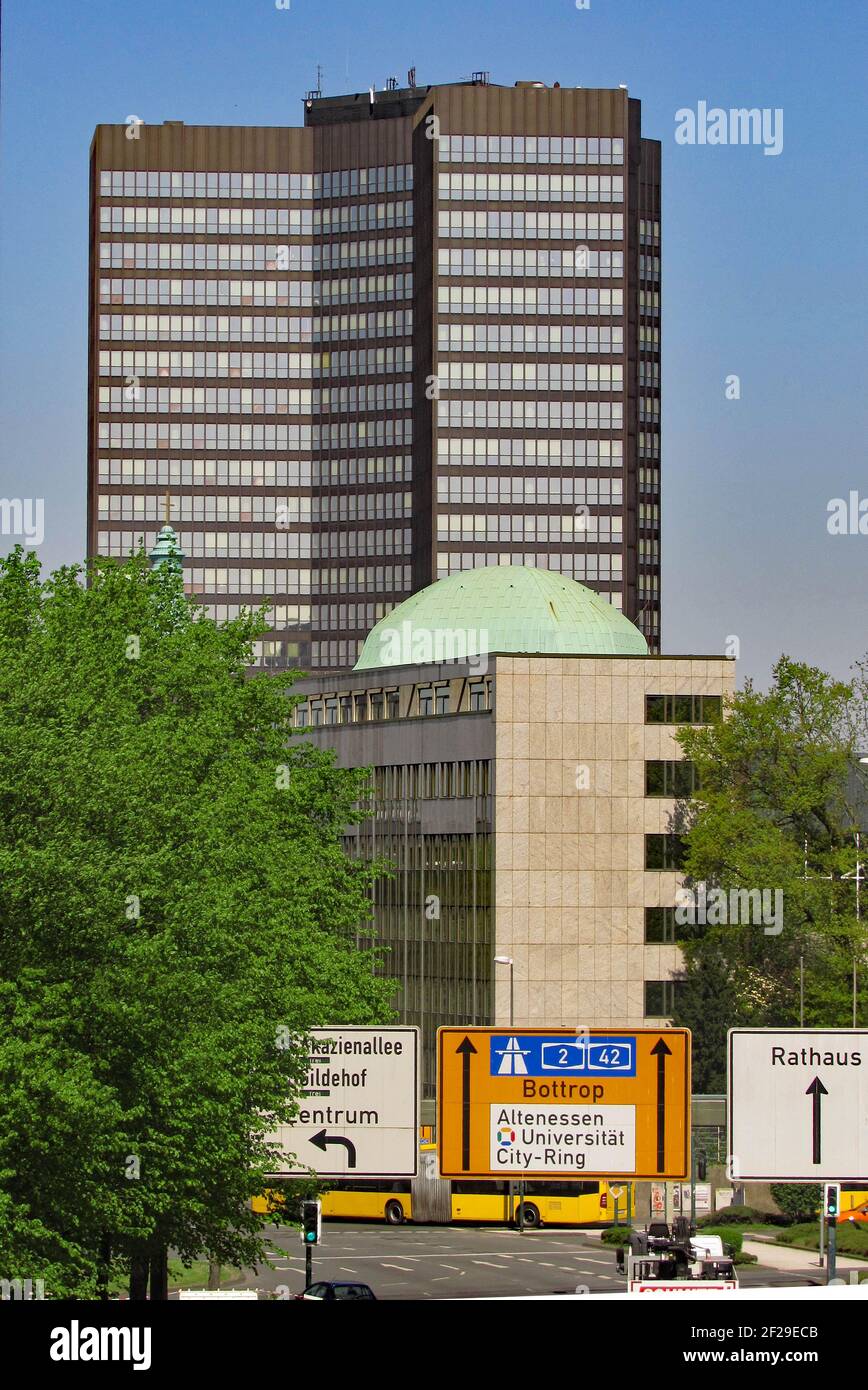 Schwarzes Rathaus der Stadt Essen, NRW, Deutschland, Europa, 2020 Stockfoto