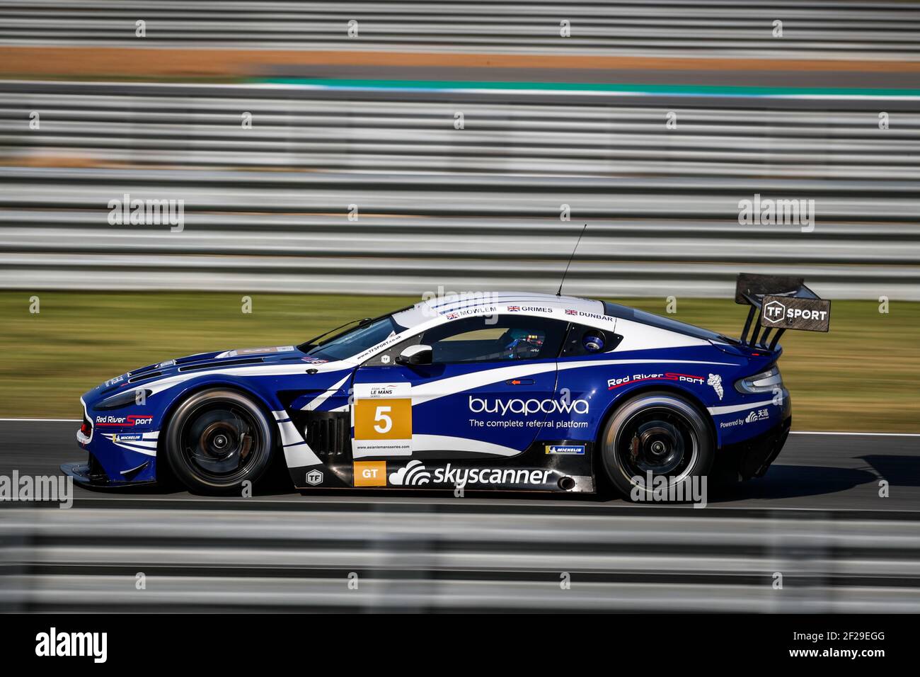 05 TF SPORT (GBR) ASTON MARTIN V12 VANTAGE GT3 GT JOHNNY MOWLEM (GBR) BONAMY GRIMES (GBR) IVOR DUNBAR (GBR) während der Asian le Mans Series Championship 4 / 2019, 10 Stunden Buriram vom 12 2019. Bis 2018. januar, Thailand - Foto Clement Marin / DPPI Stockfoto