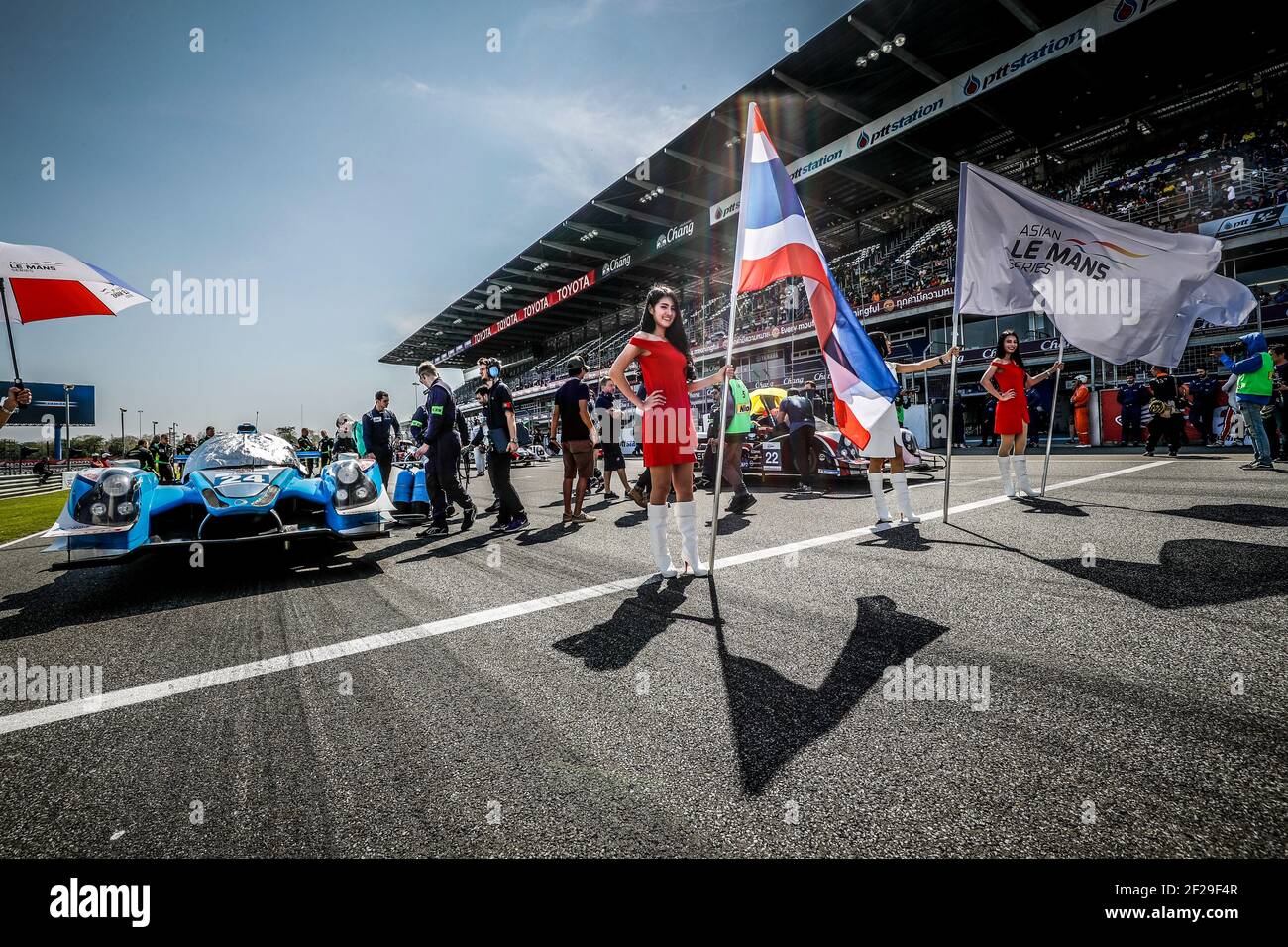 24 ALGARVE pro RACING (POR) LIGIER JS P2 JUDD LMP2 ANDREA PizzITOLA (FRA) HARRISON NEWEY (GBR) während der 2018 / 2019 Asian Le Mans Series Championship, 4 Stunden von Buriram vom 10. Bis 12 2019. januar, Thailand - Foto Clement Marin / DPPI Stockfoto