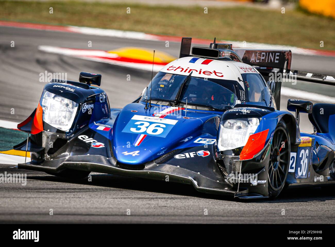 36 THOMAS LAURENT (FRA) ANDRE NEGRAO (BRA) PIERRE RAGUES (FRA) ALPINE A470 - GIBSON SIGNATECH ALPINE elf AKTION während des Prologes der FIA WEC World Endurance Championship 2019 in Barcelona Catalunya, Spanien, 23. Bis 24. juli - Foto Francois Flamand / DPPI Stockfoto