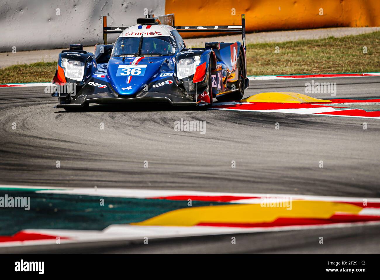 36 THOMAS LAURENT (FRA) ANDRE NEGRAO (BRA) PIERRE RAGUES (FRA) ALPINE A470 - GIBSON SIGNATECH ALPINE elf AKTION während des Prologes der FIA WEC World Endurance Championship 2019 in Barcelona Catalunya, Spanien, 23. Bis 24. juli - Foto Francois Flamand / DPPI Stockfoto