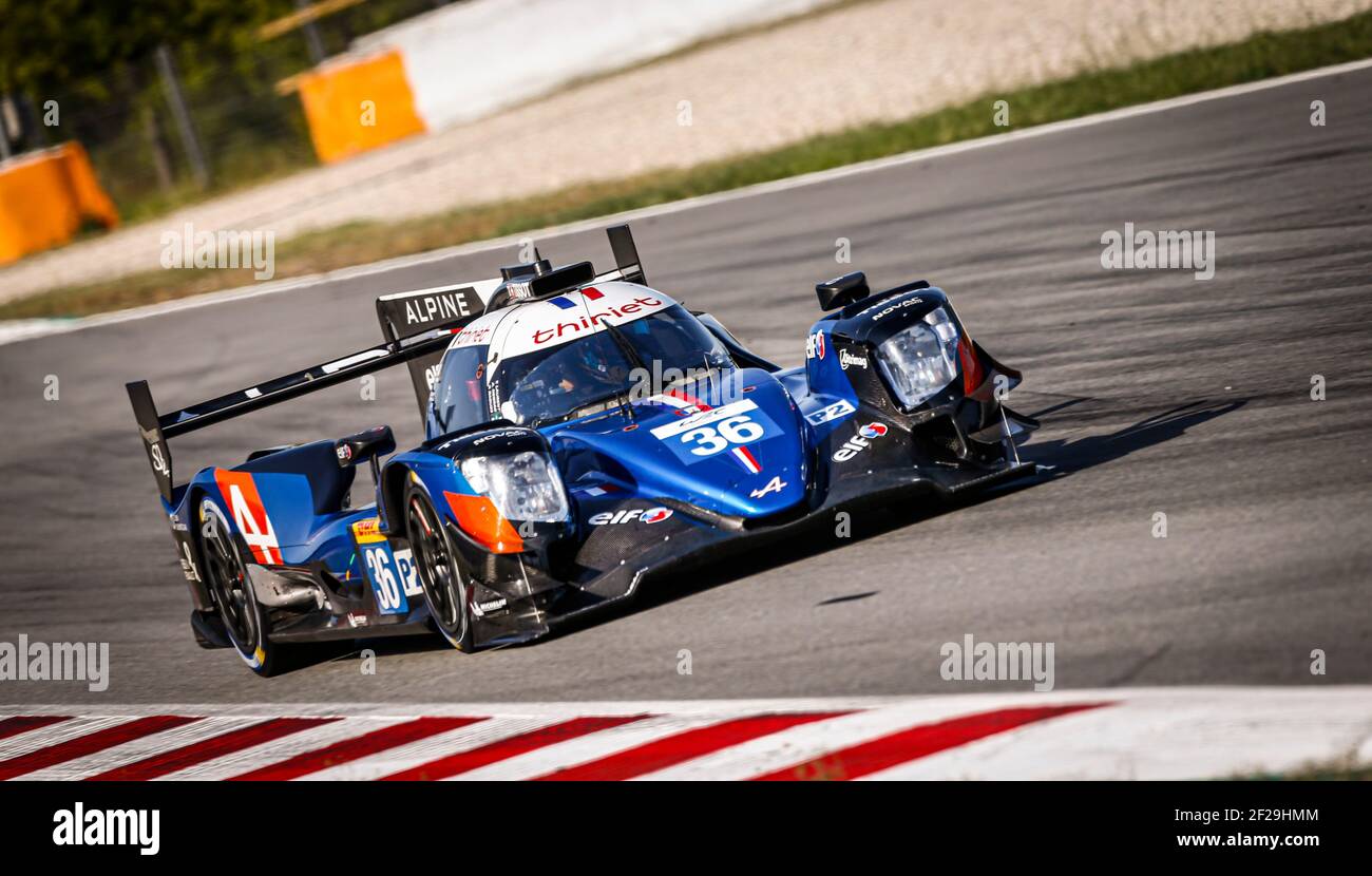 36 THOMAS LAURENT (FRA) ANDRE NEGRAO (BRA) PIERRE RAGUES (FRA) ALPINE A470 - GIBSON SIGNATECH ALPINE elf AKTION während des Prologes der FIA WEC World Endurance Championship 2019 in Barcelona Catalunya, Spanien, 23. Bis 24. juli - Foto Francois Flamand / DPPI Stockfoto