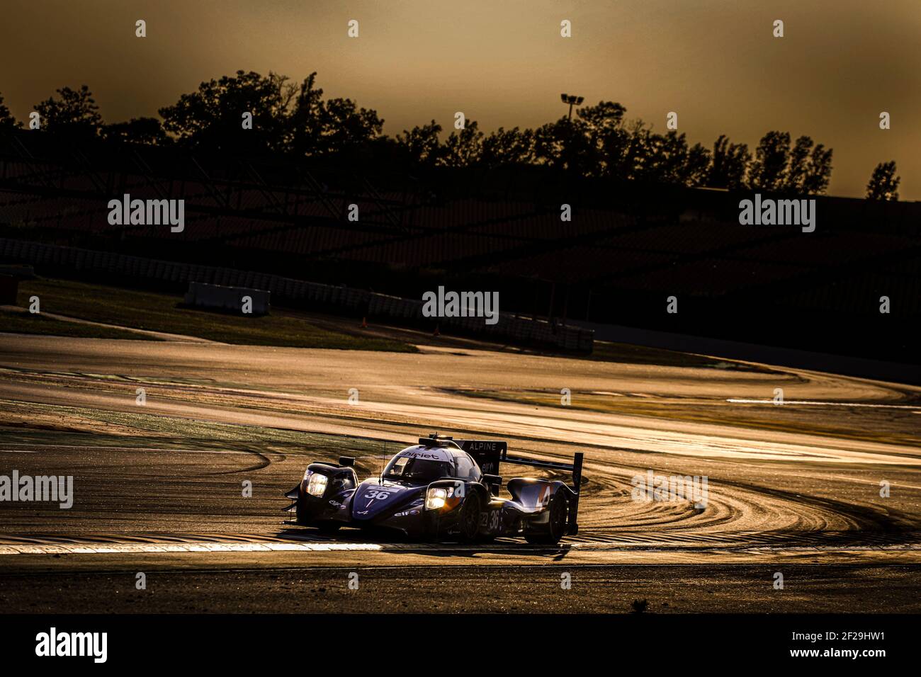 36 THOMAS LAURENT (FRA) ANDRE NEGRAO (BRA) PIERRE RAGUES (FRA) ALPINE A470 - GIBSON SIGNATECH ALPINE elf AKTION während des Prologes der FIA WEC World Endurance Championship 2019 in Barcelona Catalunya, Spanien, 23. Bis 24. juli - Foto Francois Flamand / DPPI Stockfoto