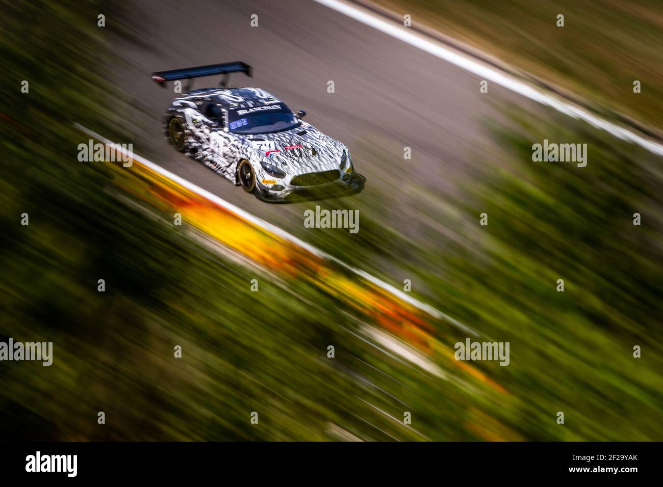 74 VOS Remon, BURKE Darren, Tom ONSLOW-COLE, FRANKENHOUT Christiaan, Mercedes-AMG GT3, RAM Racing, Aktion während der 2019 Blancpain Endurance Series Meisterschaft 24 Stunden von Spa, vom 24. Bis 28. Juli, Spa Francorchamps, Belgien - Foto Antonin Vincent / DPPI Stockfoto